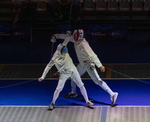 June 19, 2026, Paris, Paris, France: France is facing Ukraine in the semifinals of the men s team o po e event at the European Fencing Championships. France News - June 19, 2026  - ZUMAp284 20260619_zip_p284_041 Copyright: xMickaelxPintax