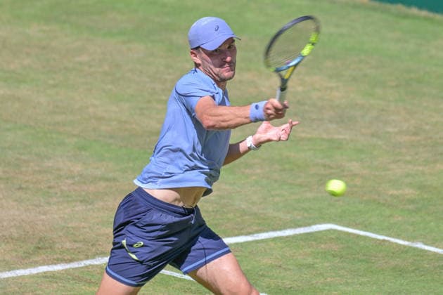 Raphael Collignon BEL June 19, 2026 ¢ Tennis ¢ TERRA WORTMANN OPEN ¢ ATP 500, heristo arena Halle Westfalen, TERRA WORTMANN OPEN, North Rhine-Westphalia, Germany,detected_source_language Copyright: xpepphotox xPeterxEppingerx pep00321, pep_20260619_hm_375558
