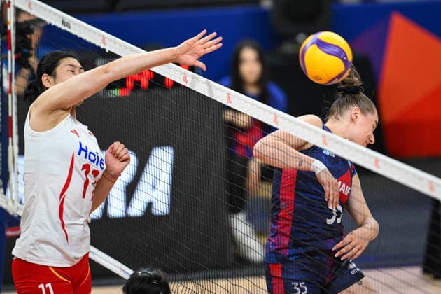 France v China - 2026 FIVB Volleyball Nations League ANKARA, TURKIYE - JUNE 19: Chenxuan Li (11) of China competes against her opponents during the 2026 FIVB Volleyball Nations League week 2 match between France and China at Ankara Sports Hall in Ankara, Turkiye on June 19, 2026. Akin Celiktas Anadolu Ankara Turkey. Editorial use only. Please get in touch for any other usage.  Copyright: x2026xAnadoluxAkinxCeliktasx