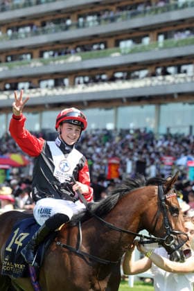 June 19, 2026, Ascot, Windsor, GBR Libertango with Billy Loughnane aboard after winning the Albany Stakes at Ascot Racecourse Horse, Jockey, Libertango, Loughnane, Victory 260619D507ROYAL ASCOT JPG,detected_source_language