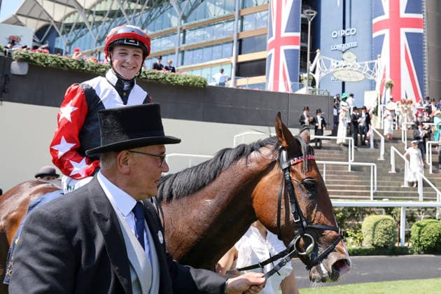 June 19, 2026, Ascot, Windsor, GBR Libertango with Billy Loughnane in the saddle after winning the Albany Stakes at Ascot Racecourse Horse, Jockey, Libertango, Loughnane, Victory 260619D511ROYAL ASCOT JPG,detected_source_language