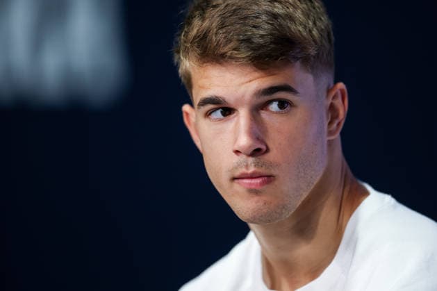 Croatia Training And press conference, PK, Pressekonferenz - FIFA World Cup, WM, Weltmeisterschaft, Fussball 2026 Luka Vuskovic of Croatia speaks with a media during the Croatia National Football Team press conference at training centre at Episcopal High School on June 19, 2026 in Alexandria, Virginia.  IgorxKralj PIXSELL