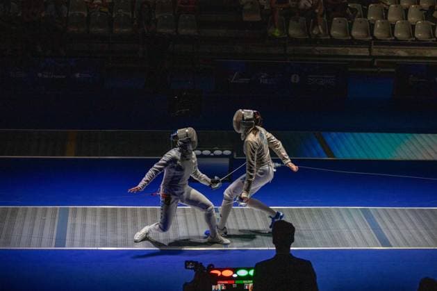 June 19, 2026, Antony, Hauts-De-Seine, France: Paris, France: France is facing Italy in semifinal of the Senior Team Women s Saber event at the 2026 Fencing European Championship, EM, Europameisterschaft France News - June 19, 2026  - ZUMAp284 20260619_zip_p284_105 Copyright: xMickaelxPintax