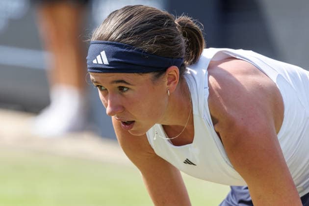 Berlin, June 15, 2026, Tennis VANDA Pharmaceuticals BERLIN TENNIS OPEN 2026 at Steffi Graf Stadium Women’s Singles A Sabalenka vs. Bartunkova (CZE) Nikola Bartunkova returns a ball VANDA Pharmaceuticals BERLIN TENNIS OPEN 2026,detected_source_language