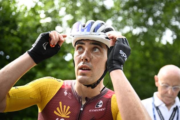 Spanish Alex Aranburu of Cofidis celebrates after winning stage 3 of the Baloise Belgium Tour cycling race, 173km from and to Durbuy, on Friday 19 June 2026. The Baloise Belgium Tour takes place from 17 to 21 June. JASPERxJACOBS  x178291925x