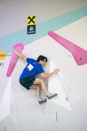 June 19, 2026 Climbing Bouldering World Climbing Series Innsbruck 2026 Mens Semifinals Jack Macdougall GBR Innsbruck Climbing Center Innsbruck, Austria,detected_source_language