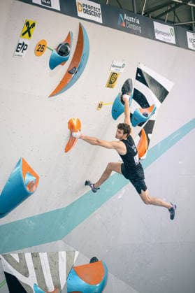 June 19, 2026 Climbing Bouldering World Climbing Series Innsbruck 2026 Mens Semifinals Adi Bark ISR Innsbruck Climbing Center Innsbruck Austria,detected_source_language