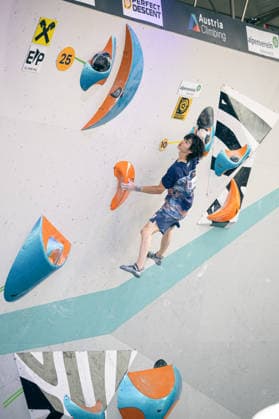 June 19, 2026 Climbing Bouldering World Climbing Series Innsbruck 2026 Mens Semifinals Keita Dohi JPN Innsbruck Climbing Center Innsbruck, Austria,detected_source_language