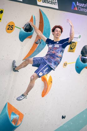 June 19, 2026 Climbing Bouldering World Climbing Series Innsbruck 2026 Mens Semifinals Rei Kawamata (JPN) Innsbruck Climbing Center Innsbruck, Austria,detected_source_language