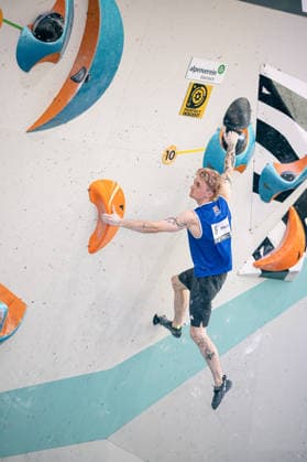 June 19, 2026 Climbing Bouldering World Climbing Series Innsbruck 2026 Mens Semifinals Maximillian Milne GBR Innsbruck Climbing Center Innsbruck, Austria,detected_source_language