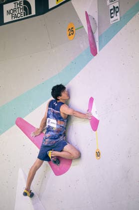 June 19, 2026 Climbing Bouldering World Climbing Series Innsbruck 2026 Mens Semifinals Sorato Anraku JPN Innsbruck Climbing Center Innsbruck, Austria,detected_source_language