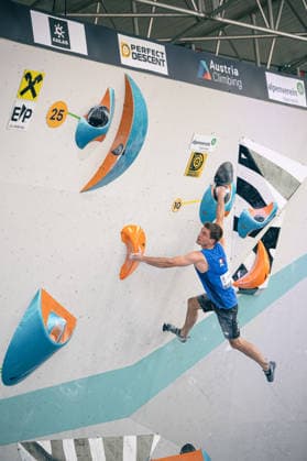 June 19, 2026 Climbing Bouldering World Climbing Series Innsbruck 2026 Mens Semifinals Antoine Girard FRA Innsbruck Climbing Center Innsbruck, Austria,detected_source_language