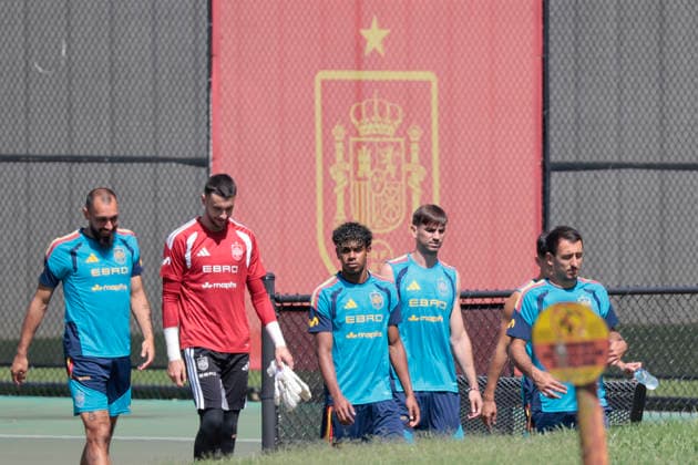Spanish national soccer team players during the teams s training session in Chattanooga (Tennessee), 19 June 2026. Spanish national soccer team training session in US !ACHTUNG: NUR REDAKTIONELLE NUTZUNG!  Copyright: xLavandeiraxjrx GRAF1552 20260619-55020648903_1