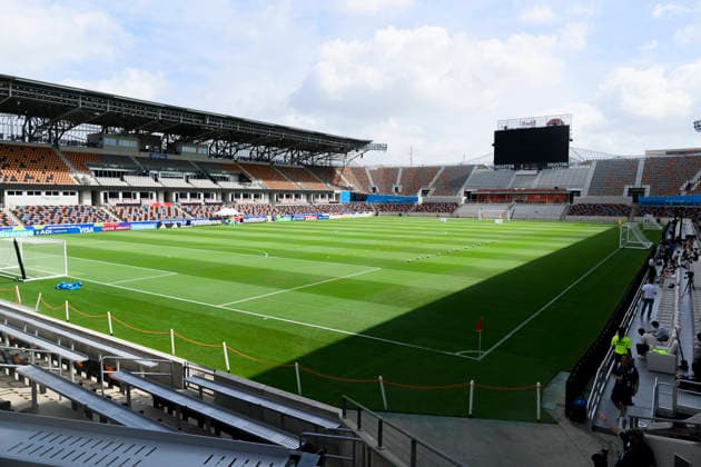 June 19, 2026 General view of Houston Dash Dynamo Stadium during a training session with the Swedish national soccer team on Day 9 of the 2026 FIFA World Cup on June 19, 2026 in Houston. Photo by Ludvig Thunman. BILDBYRAN code LT PA1243 soccer football fotball World Cup soccer World Cup 2026 FIFA World Cup 2026 training practice Sweden Sweden A day 9 BBENG Arena interior,detected_source_language  Copyright: LUDVIGxTHUNMAN BB260619LT013