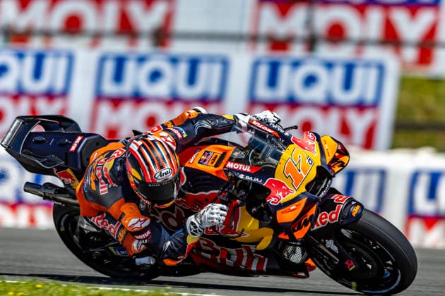 MotoGP of Czechia - Free Practice Number 12 Red Bull KTM Tech3 rider Maverick Vinales participates in practice 1 at the 2026 MotoGP Grand Prix of Czechia. Brno Brno Czech Republic  Copyright: xStephenxBlackberryx originalFilename:blackberry-2026moto260619_npVsV.jpg