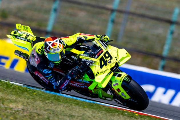 MotoGP of Czechia - Free Practice Number 49 Pertamina Enduro VR46 Racing rider Fabio Di Giannantonio participates in practice 1 at the 2026 MotoGP Grand Prix of Czechia. Brno Brno Czech Republic  Copyright: xStephenxBlackberryx originalFilename:blackberry-2026moto260619_npkQL.jpg