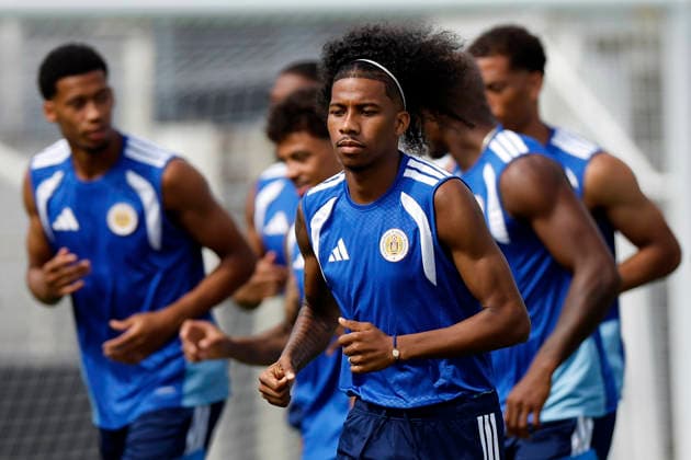 Curaçao s national soccer team player Jearl Margaritha is seen during a training session in Florida Atlantic University, in Boca Raton, USA, 19 June 2026. Curaçao will face Ecuador in a FIFA World Cup, WM, Weltmeisterschaft, Fussball 2026 match on 20 June 2026. Curaçao s training session !ACHTUNG: NUR REDAKTIONELLE NUTZUNG!  Copyright: xAlbertoxEstévezx GRAF1571 20260619-55020649400_1