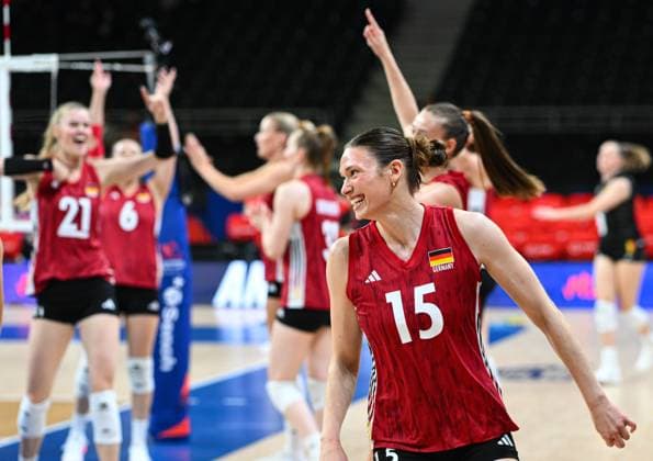 Volleyball, Women's, Nations League, Germany v Belgium