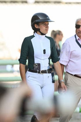 Eva Bouchut en reconnaissance du Prix Lagree France de de la 12ème édition Longines Paris Eiffel Jumping au pied de la Tour Eiffel sur le Champ-de-Mars à Paris, France, le 19 juin 2026. Perusseau-Veeren Bestimage Recognition Lagree France Prize during the 12th edition of the Longines Paris Eiffel Jumping at Champ-de-Mars near Eiffel Tower in Paris, France, on June 19, 2026. Paris France  Copyright: xPerusseau-Veerenx xBestimagexPerusseau-Veerenx xBestimagex