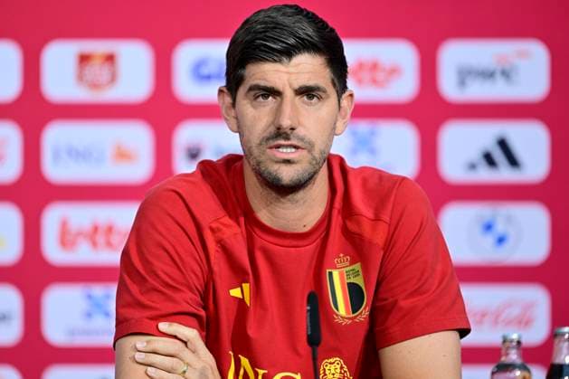 Belgian national football team - FIFA World Cup, WM, Weltmeisterschaft, Fussball 2026 - media activities 19 06 2026 RENTON, UNITED STATES OF AMERICA - JUNE 19 : Courtois Thibaut goalkeeper of Belgium pictured during a press conference, PK, Pressekonferenz at the training grounds of the Belgian national football team during the 2026 FIFA World Cup on June 19, 2026 in Renton, United States of America, 19 06 2026 Renton United States of America  Copyright: xJanxDexMeuleneirx
