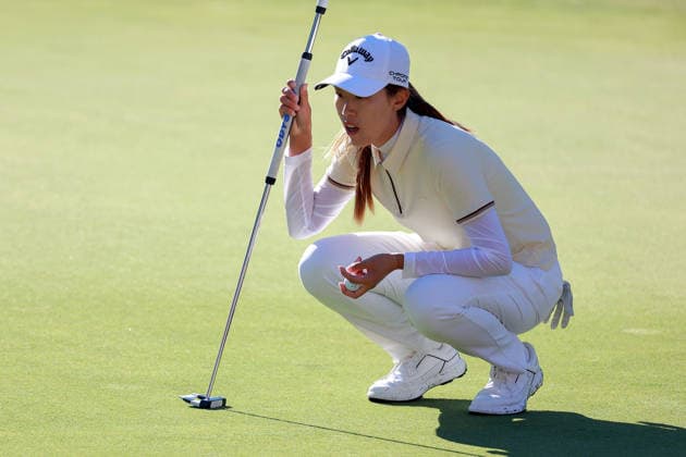 Meijer LPGA, Golf Damen Classic by Simply Give Belmont, MI - JUNE 19: Xiaowen Yin of the People™s Repblic of China during the second round of the Meijer LPGA Classic by Simply Give at Blythefield Country Club on June 19, 2026 in Belmont, Michigan. Belmont Michigan United States  Copyright: xAmyxLemusx originalFilename:lemus-meijerlp260619_npqZf.jpg