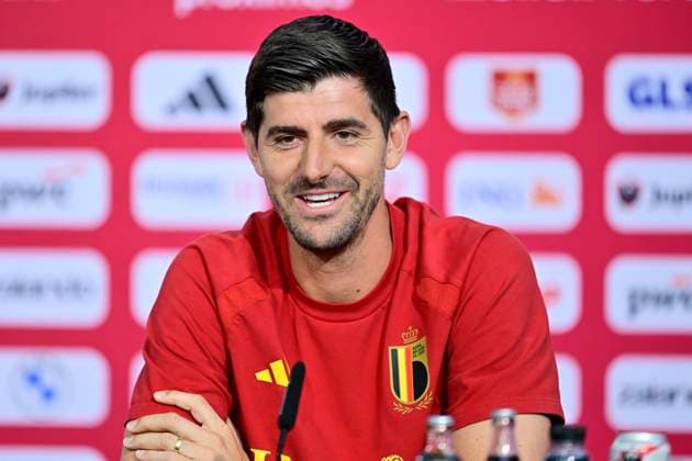 Belgian national football team - FIFA World Cup, WM, Weltmeisterschaft, Fussball 2026 - media activities 19 06 2026 RENTON, UNITED STATES OF AMERICA - JUNE 19 : Courtois Thibaut goalkeeper of Belgium pictured during a press conference, PK, Pressekonferenz at the training grounds of the Belgian national football team during the 2026 FIFA World Cup on June 19, 2026 in Renton, United States of America, 19 06 2026 Renton United States of America  Copyright: xJanxDexMeuleneirx