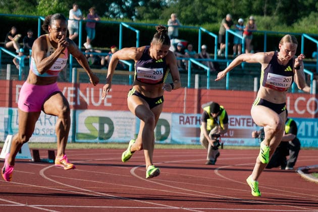 Haase Rebekka, Sprintteam Wetzlar, 203, Womens 100m, GER, Track and Field, Athletics, ANHALT 2026, Dessau, June 19, 2026, GER, Track and Field, Athletics, ANHALT 2026, Dessau, June 19, 2026, Dessau,detected_source_language Copyright: xStefanxMayerx EP_SMR