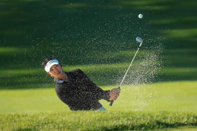 Meijer LPGA, Golf Damen Classic BELMONT, MICHIGAN - JUNE 19: Alison Lee of the United States hits out of the bunker toward the 10th green during the second round of the Meijer LPGA Classic for Simply Give golf tournament at Blythefield Country Club in Belmont, MI, USA Friday, June 19, 2026. Belmont Michigan United States  Copyright: xJorgexLemusx originalFilename:lemus-meijerlp260619_npmom.jpg