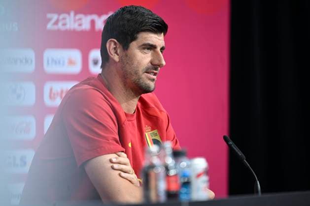 Belgian national football team - FIFA World Cup, WM, Weltmeisterschaft, Fussball 2026 - media activities 19 06 2026 RENTON, UNITED STATES OF AMERICA - JUNE 19 : Courtois Thibaut goalkeeper of Belgium pictured during a press conference, PK, Pressekonferenz at the training grounds of the Belgian national football team during the 2026 FIFA World Cup on June 19, 2026 in Renton, United States of America, 19 06 2026 Renton United States of America  Copyright: xNicoxVereeckenx