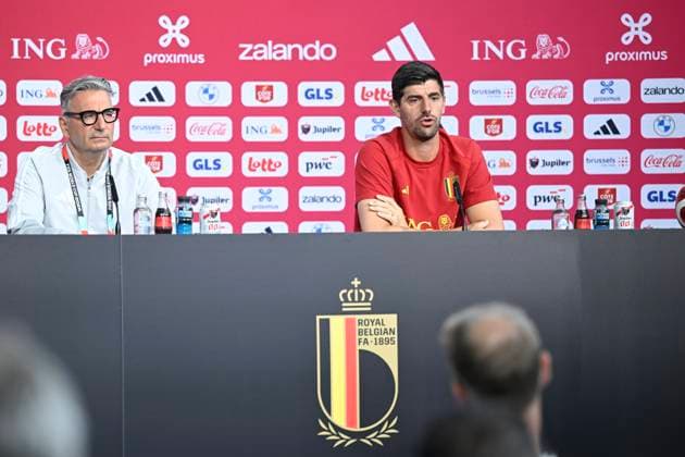 Belgian national football team - FIFA World Cup, WM, Weltmeisterschaft, Fussball 2026 - media activities 19 06 2026 RENTON, UNITED STATES OF AMERICA - JUNE 19 : Courtois Thibaut goalkeeper of Belgium pictured during a press conference, PK, Pressekonferenz at the training grounds of the Belgian national football team during the 2026 FIFA World Cup on June 19, 2026 in Renton, United States of America, 19 06 2026 Renton United States of America  Copyright: xNicoxVereeckenx