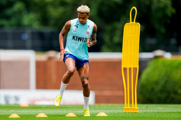 2026 World Cup in Greensboro, USA 20260619 Norways Antonio Nusa during a training session with the Norwegian mens national soccer team at the University of North Carolina at Greensboro (UNCG). Photo  Copyright: xFredrikxVarfjellx xNTBx