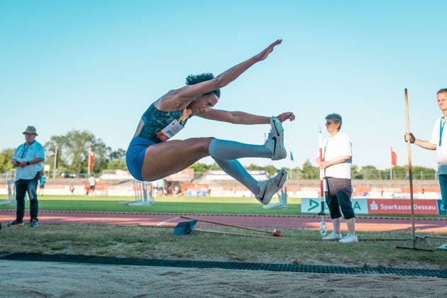Mihambo Malaika LG Kurpfalz, 258, Womens Long Jump, GER, Track and Field, Athletics, ANHALT 2026, Dessau, June 19, 2026, GER, Track and Field, Athletics, ANHALT 2026, Dessau, June 19, 2026, Dessau,detected_source_language Copyright: xStefanxMayerx EP_SMR