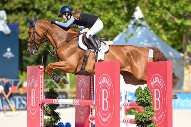 Priscila Pasquel sur FEIN LOTTA DK participe au Prix Lagree France de de la 12ème édition Longines Paris Eiffel Jumping au pied de la Tour Eiffel sur le Champ-de-Mars à Paris, France, le 19 juin 2026. Perusseau-Veeren Bestimage Lagree France Prize during the 12th edition of the Longines Paris Eiffel Jumping at Champ-de-Mars near Eiffel Tower in Paris, France, on June 19, 2026. Paris France  Copyright: xPerusseau-Veerenx xBestimagexPerusseau-Veerenx xBestimagex