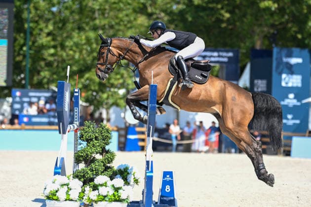 Isabelle Strom sur DIAMANT DE DEMET participe au Prix Selman Marrakech de de la 12ème édition Longines Paris Eiffel Jumping au pied de la Tour Eiffel sur le Champ-de-Mars à Paris, France, le 19 juin 2026. Perusseau-Veeren Bestimage Selman Marrakech Prize during the 12th edition of the Longines Paris Eiffel Jumping at Champ-de-Mars near Eiffel Tower in Paris, France, on June 19, 2026. Paris France  Copyright: xPerusseau-Veerenx xBestimagexPerusseau-Veerenx xBestimagex