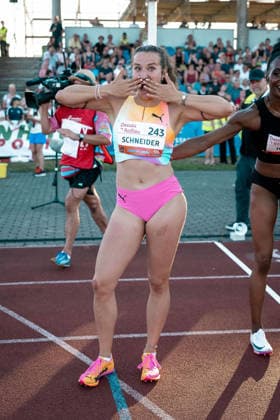 Schneider Rosina TV Sulz, 243, Womens 100m Hurdles, GER, Track and Field, Athletics, ANHALT 2026, Dessau, June 19, 2026, GER, Track and Field, Athletics, ANHALT 2026, Dessau, June 19, 2026, Dessau,detected_source_language Copyright: xStefanxMayerx EP_SMR