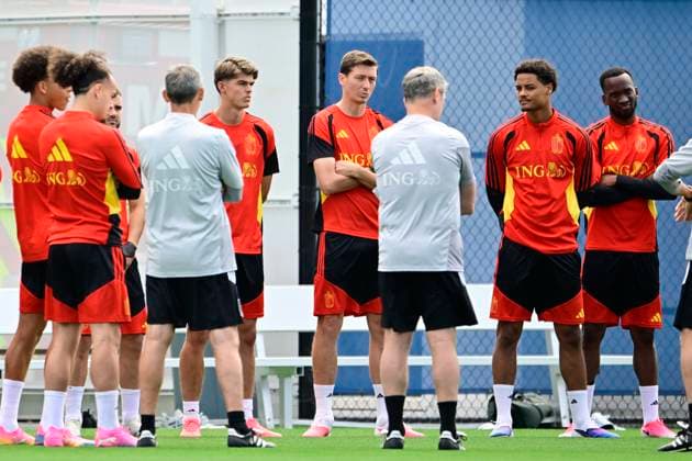 Belgian national football team - FIFA World Cup, WM, Weltmeisterschaft, Fussball 2026 - media activities 19 06 2026 RENTON, UNITED STATES OF AMERICA - JUNE 19 : De Cuyper Maxim defender of Belgium and Vanaken Hans midfielder of Belgium pictured during a training session of the Belgian national football team during the FIFA World Cup 2026 on June 19, 2026 in Renton, United States of America, 19 06 2026 Renton United States of America  Copyright: xJanxDexMeuleneirx