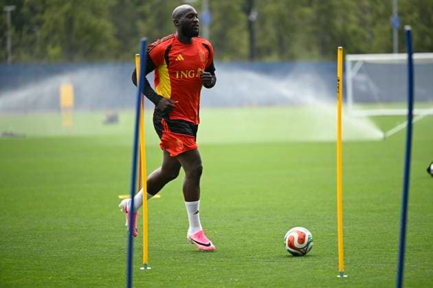 Belgian national football team - FIFA World Cup, WM, Weltmeisterschaft, Fussball 2026 - media activities 19 06 2026 RENTON, UNITED STATES OF AMERICA - JUNE 19 : Lukaku Romelu forward of Belgium pictured during a training session at the training grounds of the Belgian national football team during the 2026 FIFA World Cup on June 19, 2026 in Renton, United States of America, 19 06 2026 Renton United States of America  Copyright: xNicoxVereeckenx