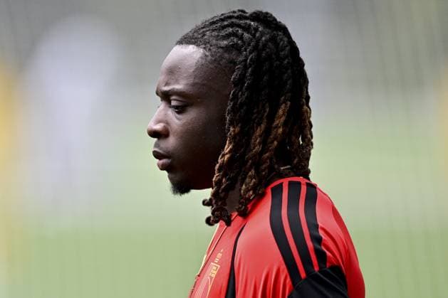 Belgium s Jeremy Doku pictured during a training session of Belgian national soccer team Red Devils in their base camp, home of the Seattle Sounders, Renton, Seattle, USA, on Friday 19 June 2026. The Red Devils prepare for their next game in the group stage of the 2026 FIFA World Cup, WM, Weltmeisterschaft, Fussball DIRKxWAEM  x178321082x