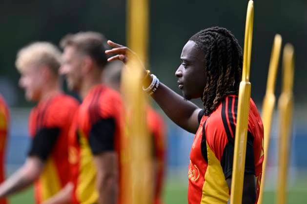 Belgian national football team - FIFA World Cup, WM, Weltmeisterschaft, Fussball 2026 - media activities 19 06 2026 RENTON, UNITED STATES OF AMERICA - JUNE 19 : Doku Jeremy forward of Belgium pictured during a training session at the training grounds of the Belgian national football team during the 2026 FIFA World Cup on June 19, 2026 in Renton, United States of America, 19 06 2026 Renton United States of America  Copyright: xNicoxVereeckenx