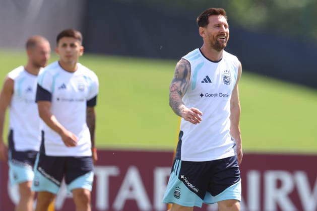 Argentinas forward Lionel Messi takes part in a training session during the 2026 FIFA World Cup at the Sporting KC Training Center in Kansas City on June 19, 2026. Photo by Alejandro PAGNI PHOTOxPHOTO KANSAS CITY, UNITED STATES,detected_source_language Copyright: xALEJANDROxPAGNIx