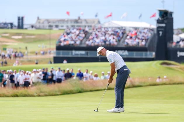 US Open Golf Championship - Round 2 Jordan Spieth of the US putts during the second round of the 2026 US Open golf tournament at the Shinnecock Hills Golf Club in Southampton, New York, USA, 19 June 2026. SOUTHAMPTON NEW YORK UNITED STATES  Copyright: xSARAHxYENESELx