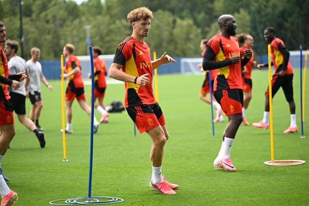 Belgian national football team - FIFA World Cup, WM, Weltmeisterschaft, Fussball 2026 - media activities 19 06 2026 RENTON, UNITED STATES OF AMERICA - JUNE 19 : Meunier Thomas defender of Belgium pictured during a training session at the training grounds of the Belgian national football team during the 2026 FIFA World Cup on June 19, 2026 in Renton, United States of America, 19 06 2026 Renton United States of America  Copyright: xNicoxVereeckenx