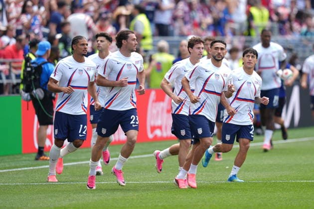 USA v Australia - FIFA World Cup, WM, Weltmeisterschaft, Fussball 2026 - Group D SEATTLE, USA - JUNE 19: Players of USA warms up prior the 2026 FIFA World Cup First Stage Group D match between USA and Australia at Lumen Field (Seattle Stadium) in Seattle, Washington, United States on June 19, 2026. Ercin Erturk Anadolu Washington United States. Editorial use only. Please get in touch for any other usage.  Copyright: x2026xAnadoluxErcinxErturkx