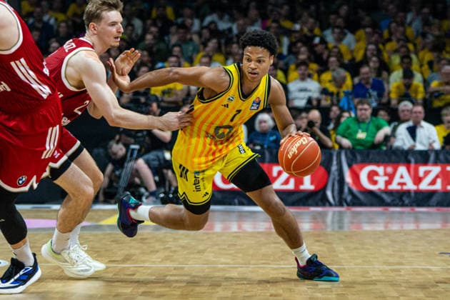 Jack Kayil (Alba Berlin, 7) 19.06.2026, Alba Berlin vs Bayern München, Basketball, BBL, Max-Schmeling Halle, Berlin BBL regulations prohibit any use of photographs as image sequences and or quasi-video. *** Jack Kayil, Alba Berlin, June 7, 2026, Alba Berlin vs. Bayern Munich, Basketball, BBL, Max Schmeling Halle, Berlin. BBL regulations prohibit any use of photographs as image sequences and or quasi-video.,detected_source_language Copyright: HMBxMedia xFinnxWeidmann