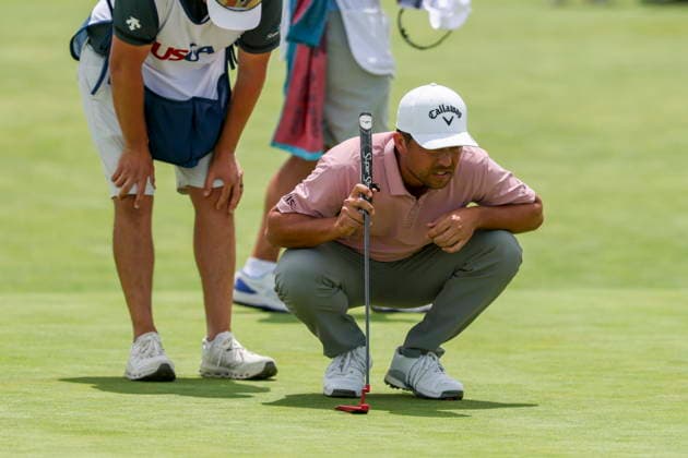 US Open Golf Championship - Round 2 Xander Schauffele of the US prepares to putt during the second round of the 2026 US Open golf tournament at the Shinnecock Hills Golf Club in Southampton, New York, USA, 19 June 2026. SOUTHAMPTON NEW YORK UNITED STATES  Copyright: xSARAHxYENESELx