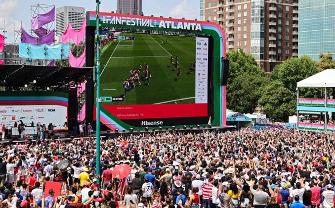 Football, 2026 FIFA World Cup, USA v Australia, watch party in Atlanta