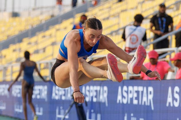 Diamond League Athletics in Doha DOHA, QATAR - JUNE 19: Romanian athlete Elena Andreea Talos competes in the women s triple jump final during the Diamond League athletics meeting at the Suheim Bin Hamad Stadium in Doha, Qatar on June 19, 2026. Mohammed Dabbous Anadolu Doha Qatar. Editorial use only. Please get in touch for any other usage.  Copyright: x2026xAnadoluxMohammedxDabbousx