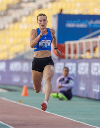 Diamond League Athletics in Doha DOHA, QATAR - JUNE 19: Romanian athlete Elena Andreea Talos competes in the women s triple jump final during the Diamond League athletics meeting at the Suheim Bin Hamad Stadium in Doha, Qatar on June 19, 2026. Mohammed Dabbous Anadolu Doha Qatar. Editorial use only. Please get in touch for any other usage.  Copyright: x2026xAnadoluxMohammedxDabbousx
