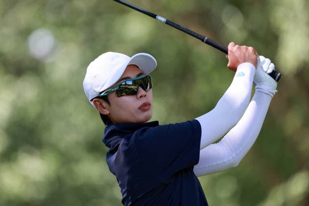 Meijer LPGA, Golf Damen Classic by Simply Give Belmont, MI - JUNE 19: Narin An of the Republic of Korea hits from the 16th tee during the second round of the Meijer LPGA Classic by Simply Give at Blythefield Country Club on June 19, 2026 in Belmont, Michigan. Belmont Michigan United States  Copyright: xAmyxLemusx originalFilename:lemus-meijerlp260619_npTAq.jpg