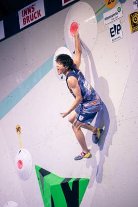 June 19, 2026 Climbing Bouldering World Climbing Series Innsbruck 2026 Mens Final Sorato Anraku JPN Innsbruck Climbing Center Innsbruck, Austria,detected_source_language